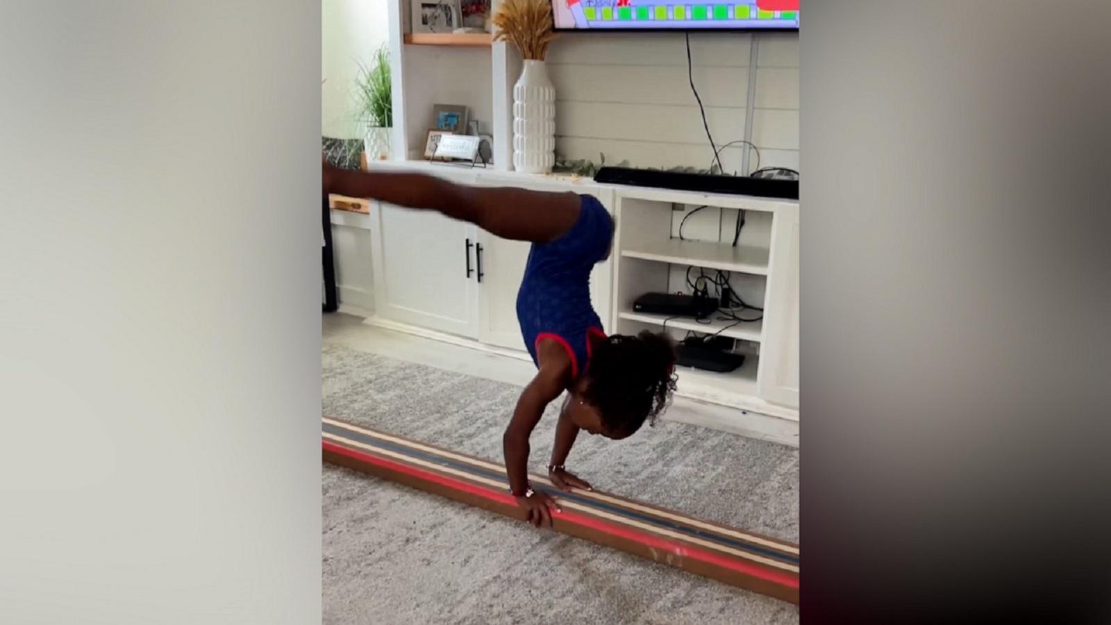 Watch this 5-year-old gymnast's moves inspired by Team USA