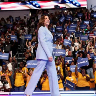 VIDEO: Harris issues debate challenge to Trump during Atlanta rally