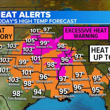 VIDEO: Triple-digit temperatures return across the US