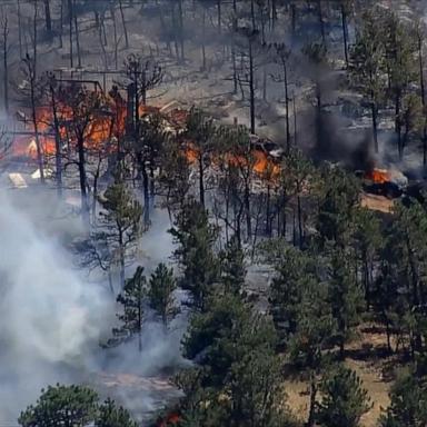 VIDEO: Wildfires rage across the West