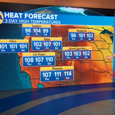 VIDEO: Temperatures set to hit triple-digits in the West