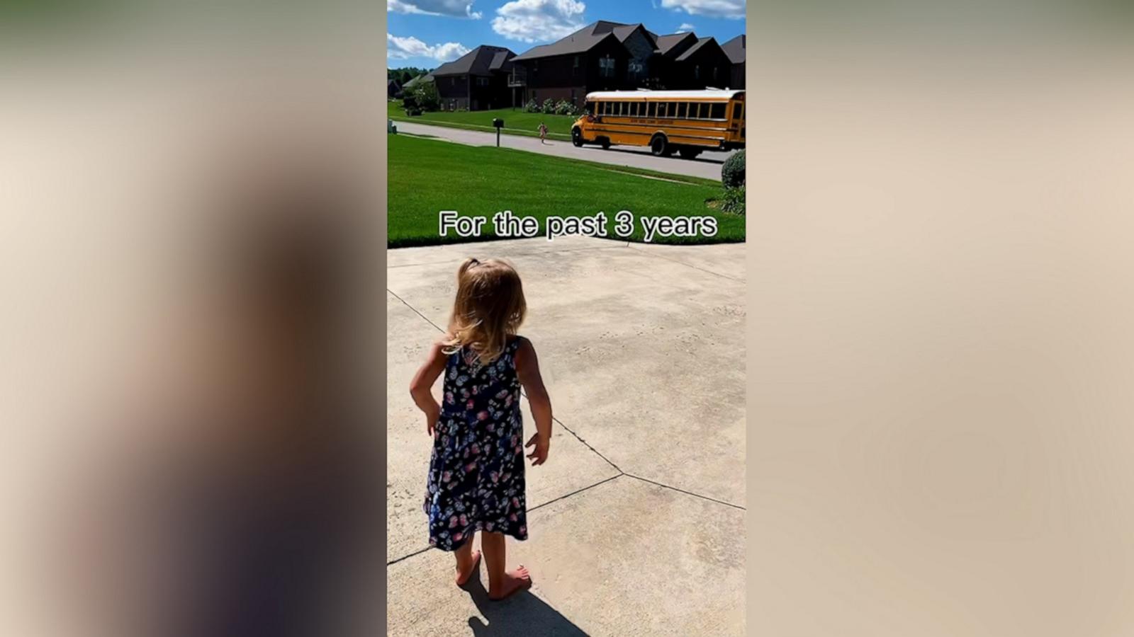 After years of welcoming her older sisters home from school, it was finally Loxley's turn.