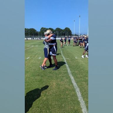 VIDEO: Watch the emotional moment Navy football player learns his sister won Olympic gold