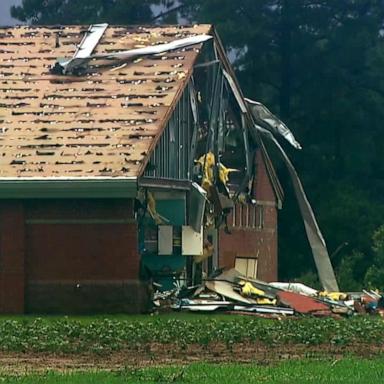 VIDEO: Remnants of Debby take aim at Northeast