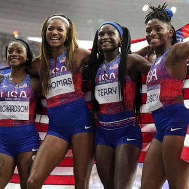 VIDEO: Team USA goes for gold in track and basketball