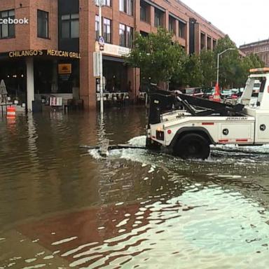 VIDEO: Debby's storms head north with threat of flooding and tornadoes