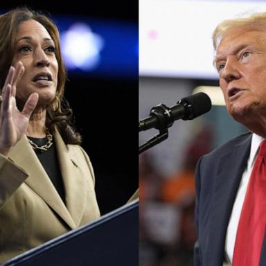 VIDEO: Kamala Harris and Donald Trump hold dueling rallies in the West