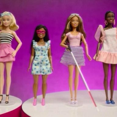 VIDEO: Barbie expands with 1st blind and 1st black Barbie with down syndrome