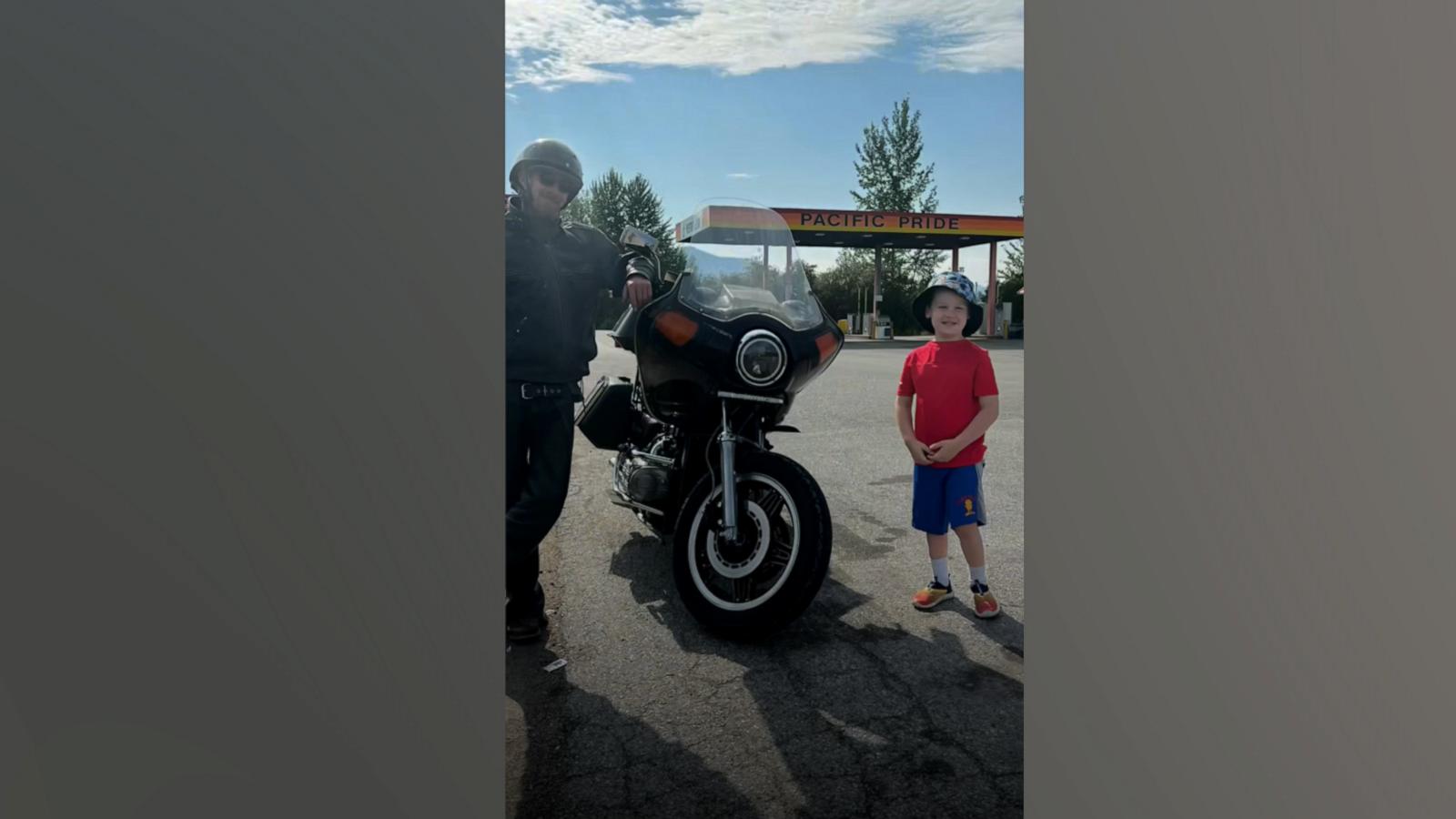 VIDEO: 4-year-old shares heartwarming moment with biker