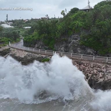 VIDEO: Hurricane Ernesto bears down on Bermuda