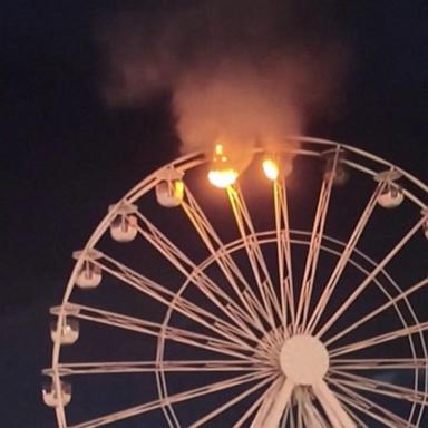 VIDEO: Ferris wheel catches fire at music festival in Leipzig, Germany