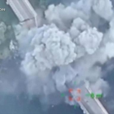 VIDEO: Ukrainian air force reports of destroying a 2nd bridge in Kursk region