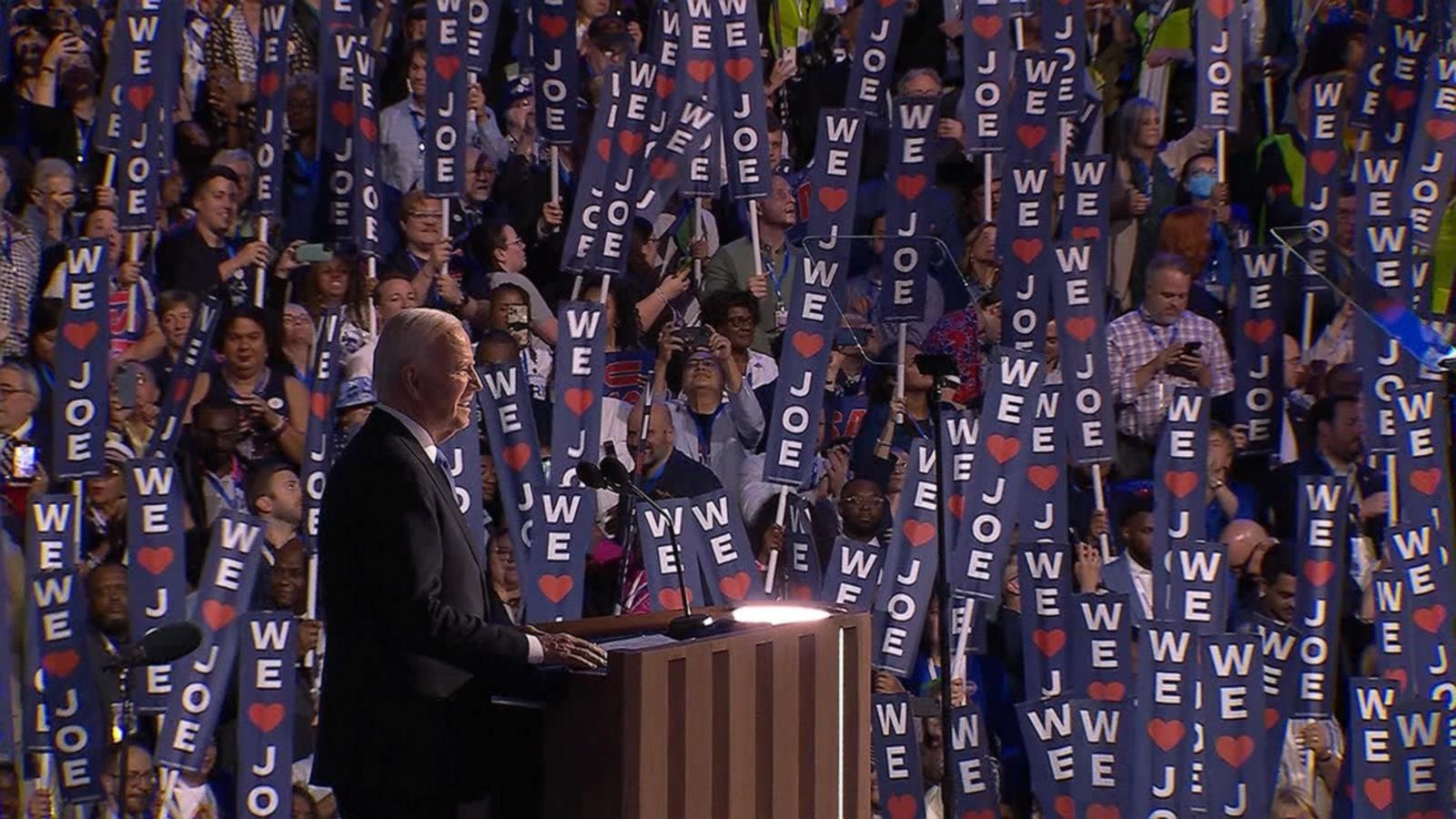 VIDEO: Biden makes keynote address at Democratic National Convention