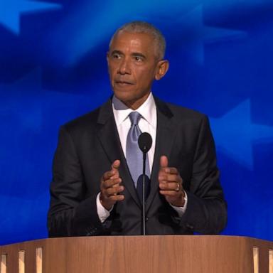 VIDEO: Obamas take center stage at DNC