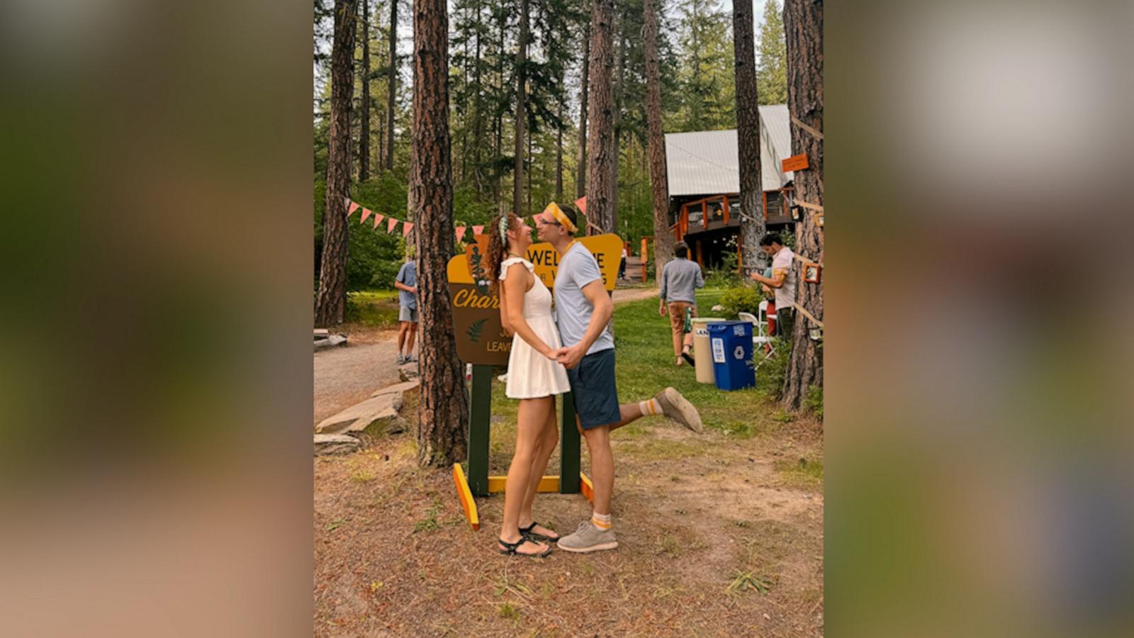 PHOTO: From camp counselors to s'mores, Charlotte Massey and Tom Shellum's wedding had all the summer camp essentials.