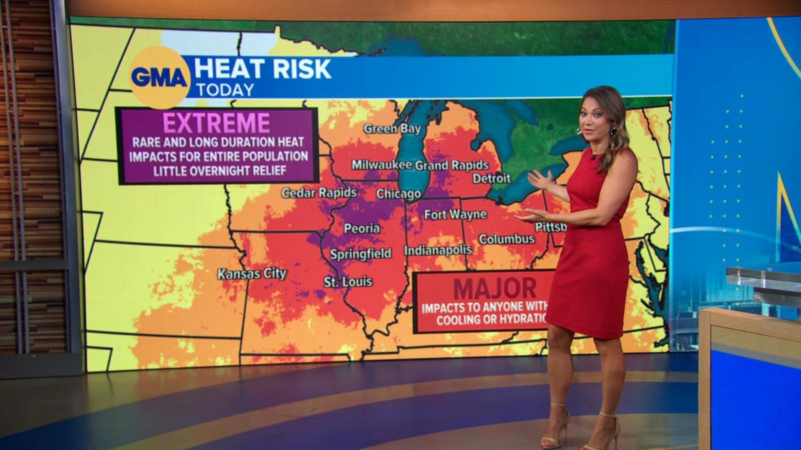 VIDEO: Extreme temperatures grip Midwest and South as heat shifts Northeast