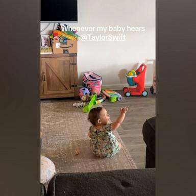 VIDEO: Adorable baby dances when she hears a Taylor Swift song