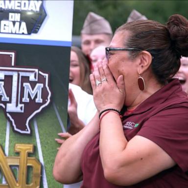 VIDEO: Kicking off college football season with a surprise 