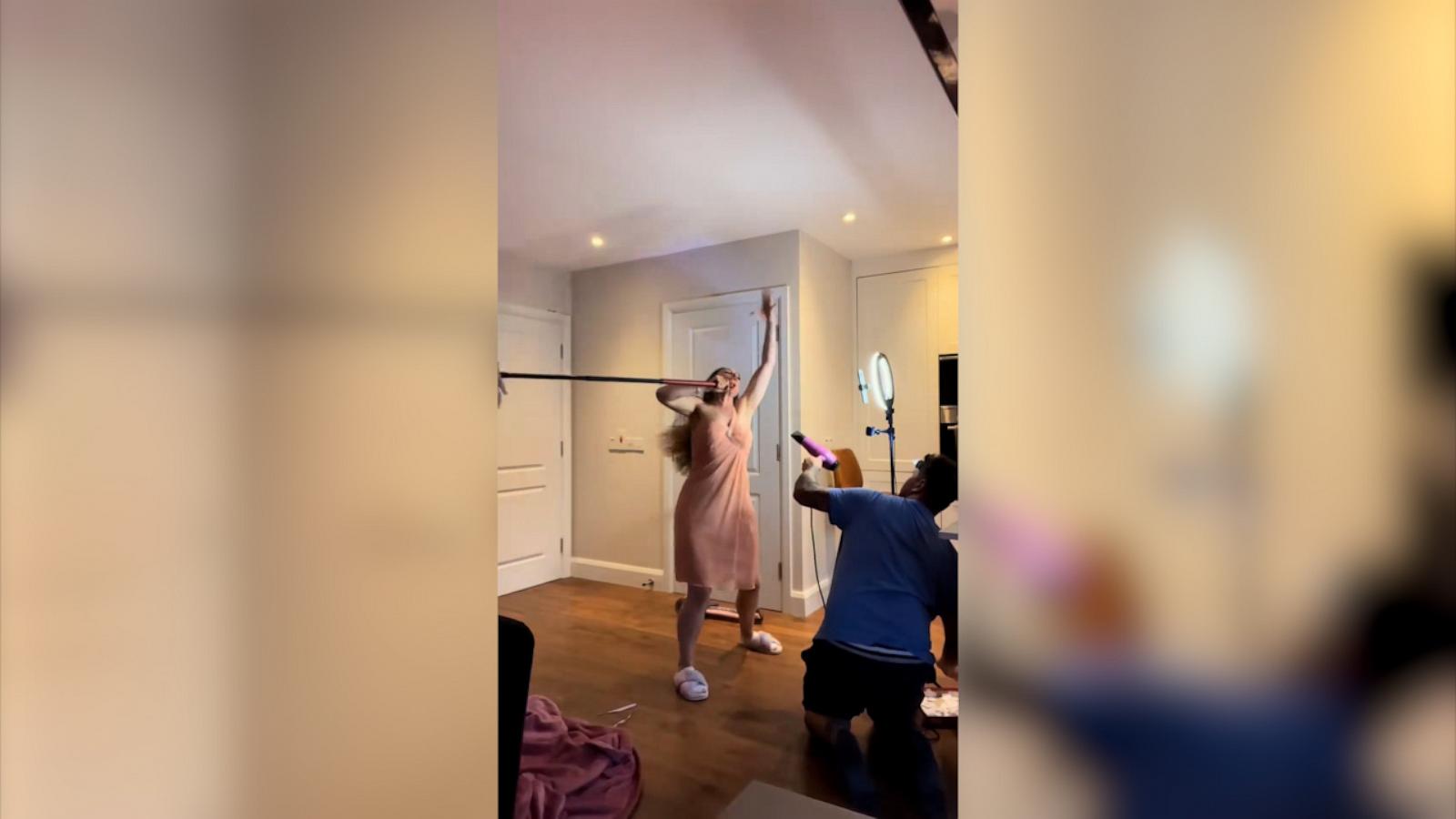 VIDEO: Husband goes above and beyond for wife's lip-synch challenge