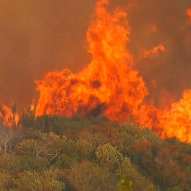 VIDEO: Thousands forced to evacuate as California wildfires rage