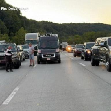 VIDEO: Search for gunman who opened fire on Kentucky highway