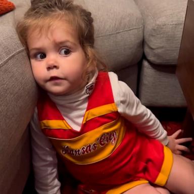 This 3-year-old can't wait to watch the Kansas City Chiefs play -- just don't ask her anything about the game unless it has to do with Taylor Swift.