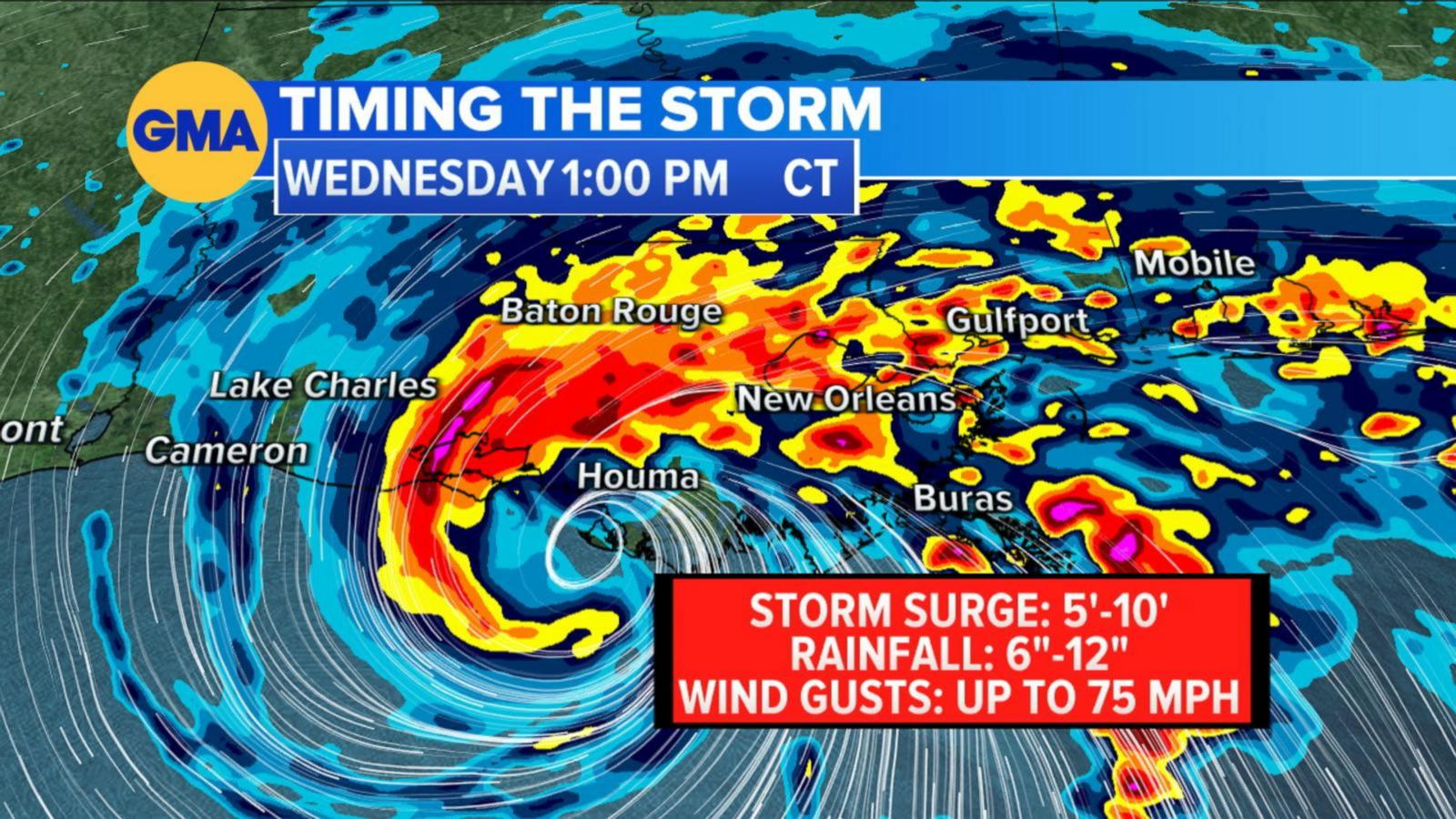 VIDEO: Tropical Storm Francine strengthens in Gulf Coast