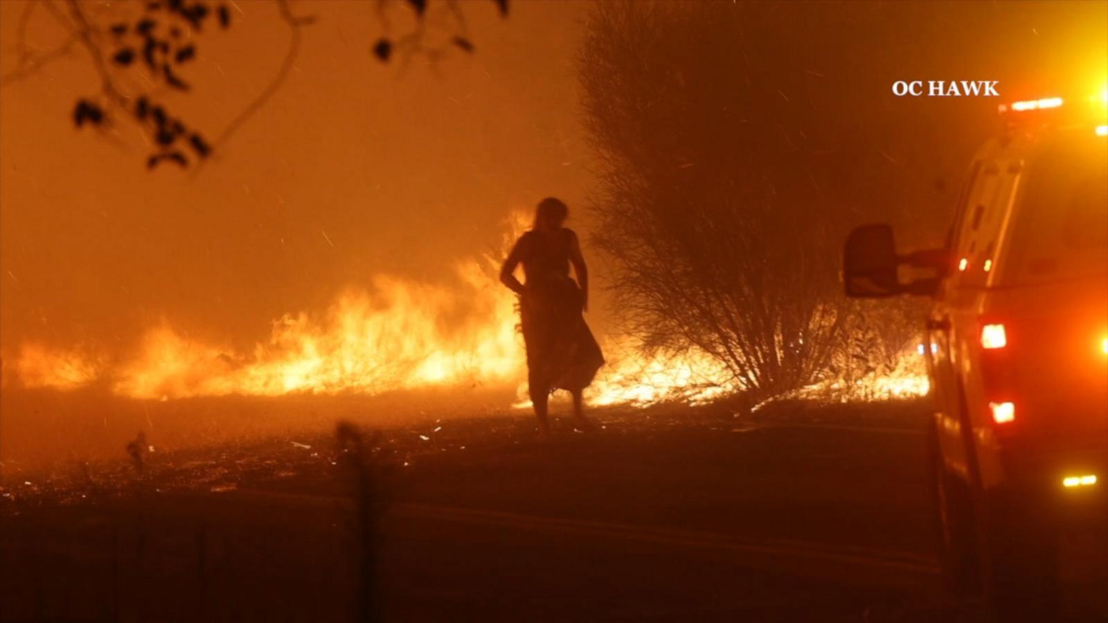 VIDEO: Multiple wildfires rage in Southern California