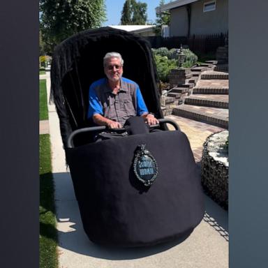 VIDEO: Watch this grandpa transform his mobility scooter into a Haunted Mansion doom buggy 