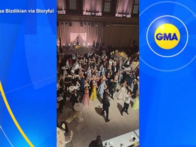 WATCH:  Wedding guests perform ABBA flash mob