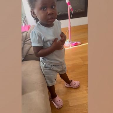 Two-year-old Alyssa Adewale is ready to prove mom wrong!