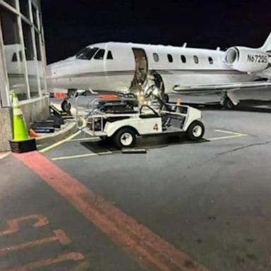 VIDEO: Business jet rammed into New Jersey airport