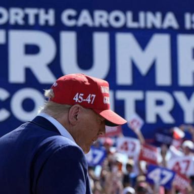 VIDEO: Trump hits campaign trail in North Carolina amid GOP candidate controversy