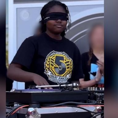 DJ Wolf Pup amped up the difficulty of her performance by showcasing a blindfolded trick to Missy Elliott's "Lose Control."