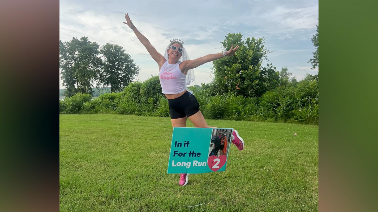 Bride celebrates bachelorette party with half marathon