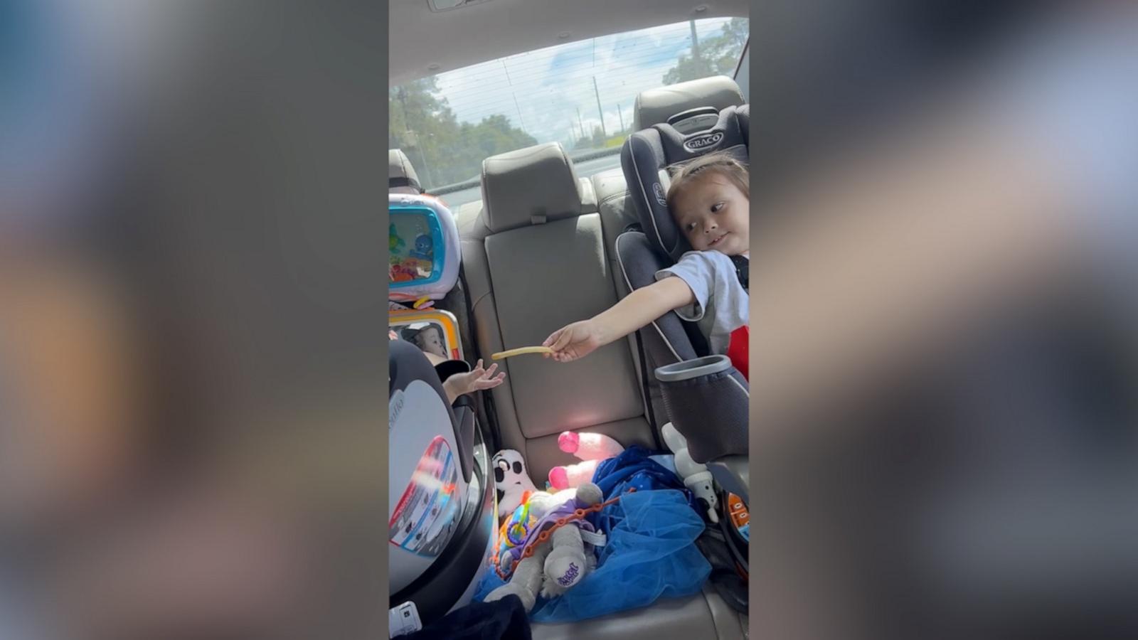 VIDEO: Watch this adorable moment between sisters sharing french fries