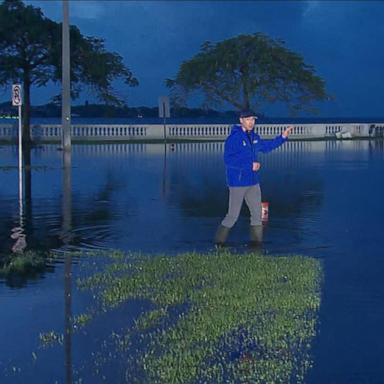 VIDEO: Hurricane Helene brings storm surge to parts of Florida