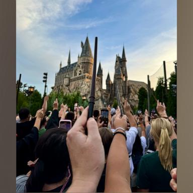 Watch the sweet way Wizarding World of Harry Potter guests honor Dame Maggie Smith