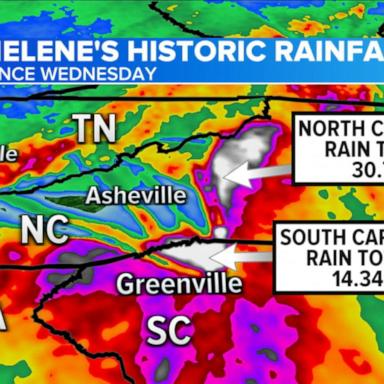 VIDEO: Remnants of Helene pushing east towards Atlantic