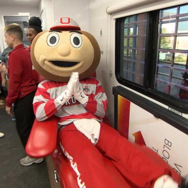 VIDEO: Big Ten schools compete in blood drive