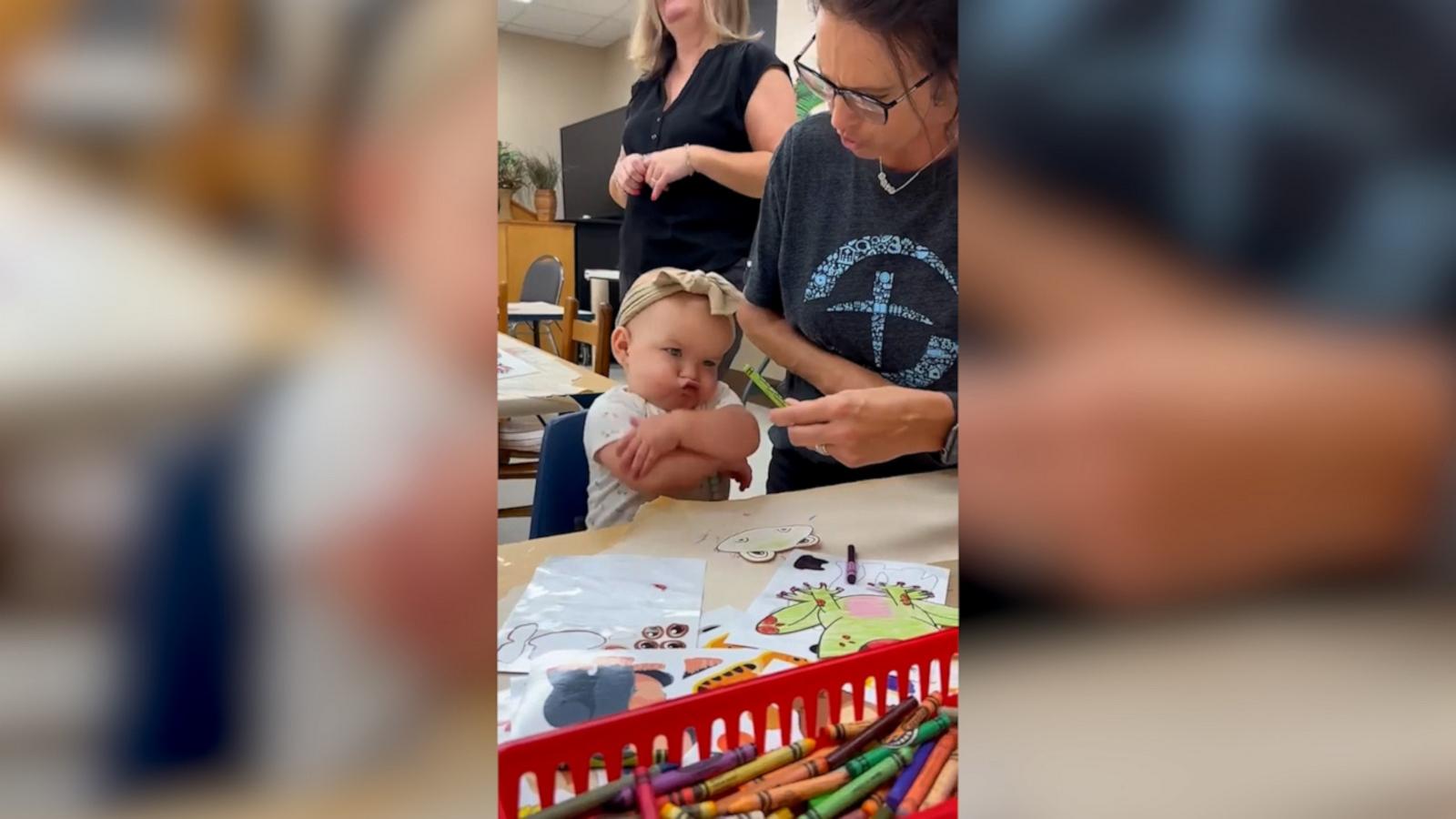 VIDEO: Watch this toddler's sassy reaction when her teacher tells her to color in a frog