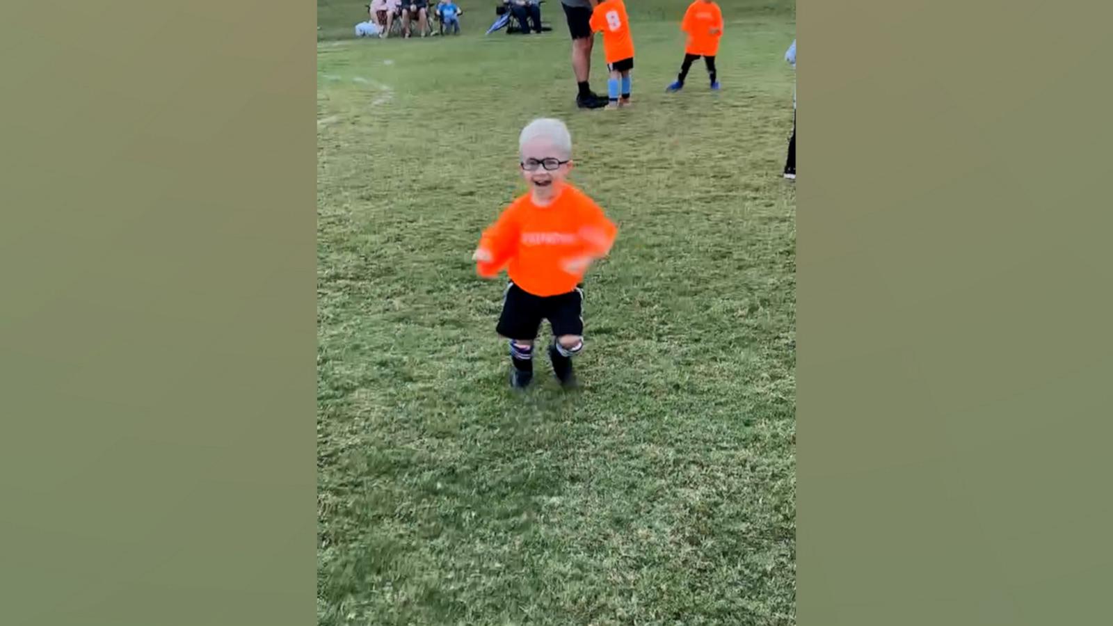 VIDEO: 3-year-old gives soccer a 2nd chance and has the best time