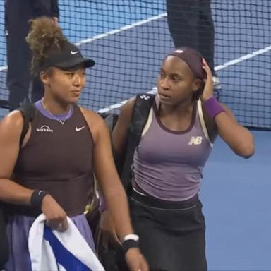 VIDEO: Coco Gauff extends helping hand to Naomi Osaka 