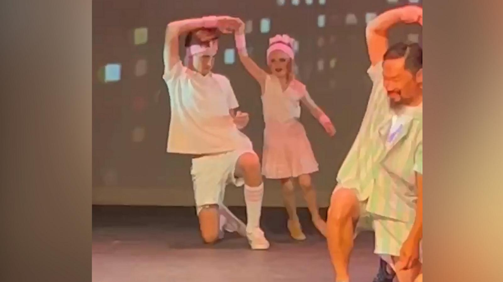 Loving big brother helps his younger sister by attending father-daughter dance with her