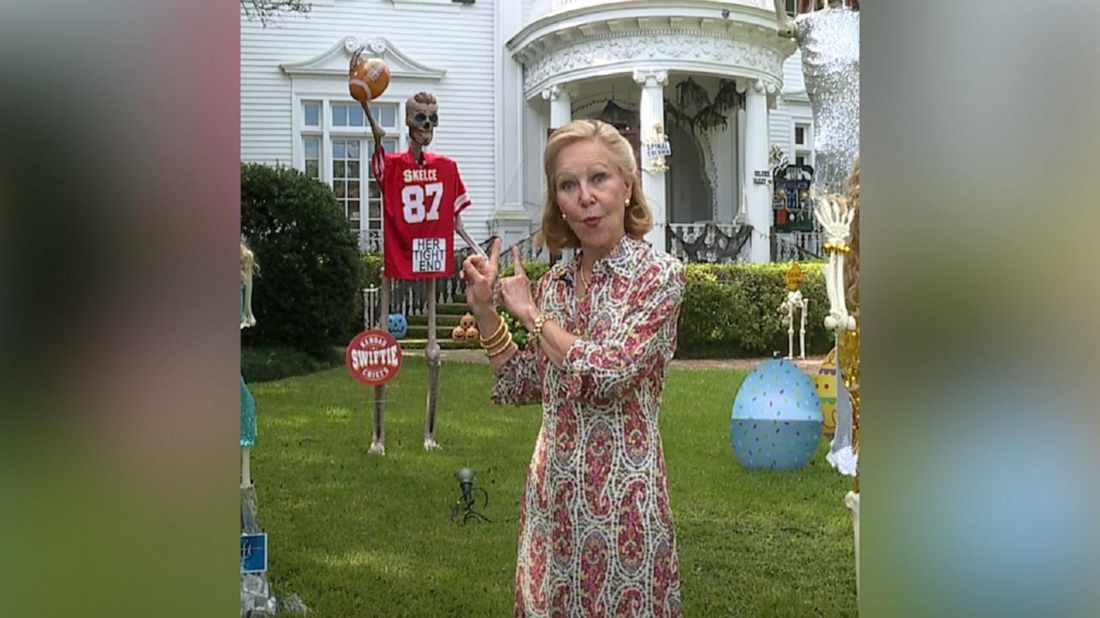 VIDEO: Grandmother creates a Taylor Swift-themed skeleton yard ahead of Halloween