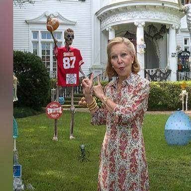 VIDEO: Grandmother creates a Taylor Swift-themed skeleton yard ahead of Halloween 