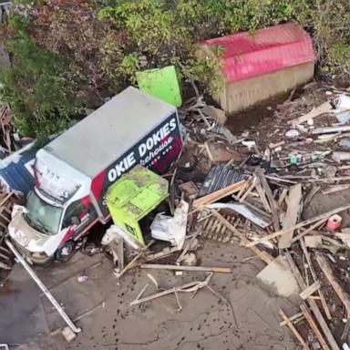 VIDEO: Biden surveys Helene damage as death toll rises to 215