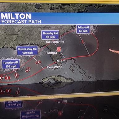 VIDEO: Tropical storm Milton gaining strength, on course for Florida’s Gulf Coast