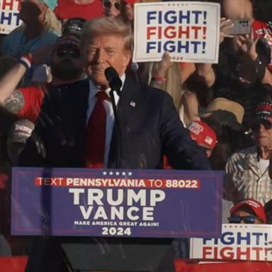 VIDEO: Trump returns to site of his 1st assassination attempt for rally