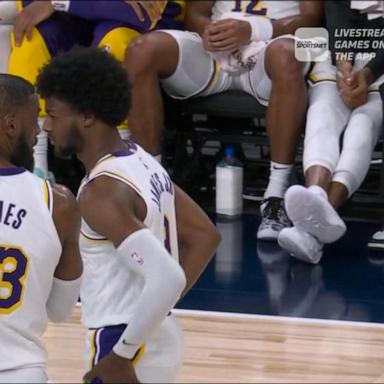 VIDEO: LeBron James and son Bronny start Lakers training camp together